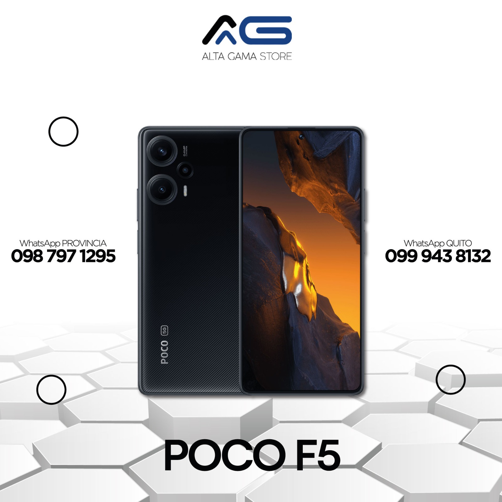 POCO F5 5G - Smartphone de 12+256GB, Pantalla de 6.67” 120Hz FHD+